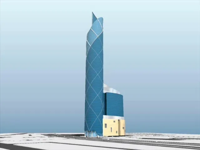 Architectural render of Office tower, Kuwait City