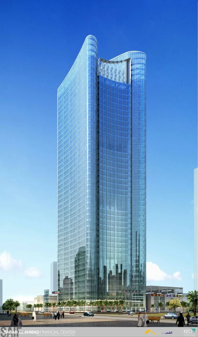 Architectural render of Tower, Kuwait City