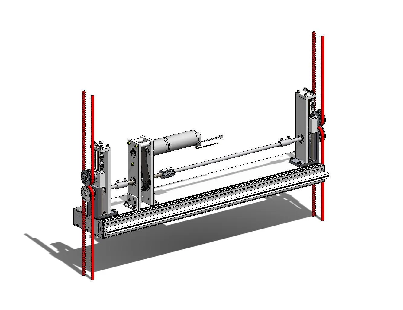 Render of a unitised façade element with the iku® wiper unit integrated